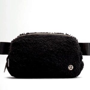 lululemon athletica Black Fleece Fur Belt Bag